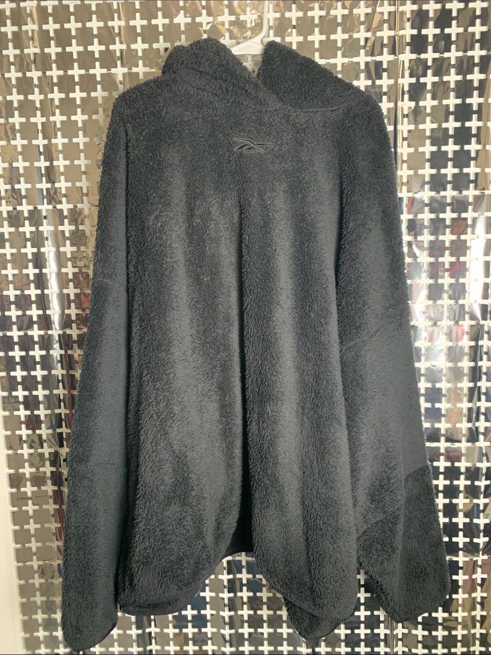 Reebok Black Plush Hooded Sweatshirt